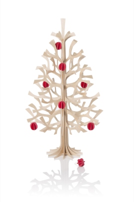 Kerstboom Spruce + Mini baubles 30 cm