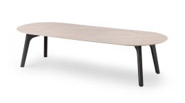 Leolux Rolan salontafel ovaal 130x50x31 cm