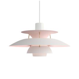 Louis Poulsen PH 5 hanglamp mat white/pale rose